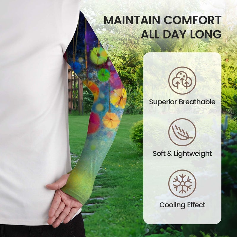 YPHCDO Store Gardening Sleeves for Women Farm Sun Protection Thorn Proof Cooling Arm Sleeves to Cover Arms for Garden Sports - Image 2